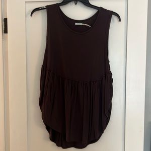 Anthropologie split hem tank, size M